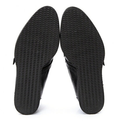 Yohji Yamamoto NOIR Belted Leather Loafers Black Size 23CM