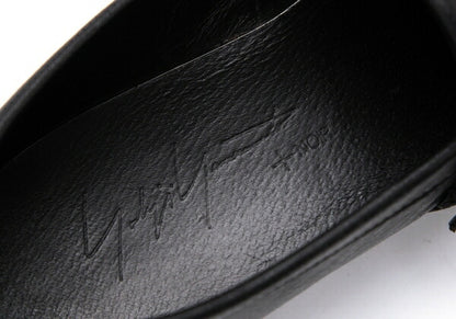 Yohji Yamamoto NOIR Belted Leather Loafers Black Size 23CM