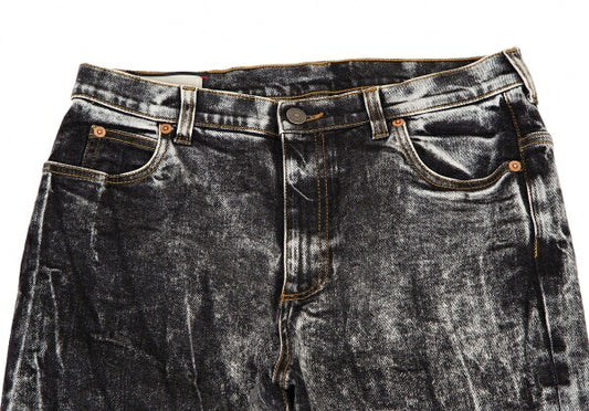 GUCCI Washed Black Denim Jeans Size 28