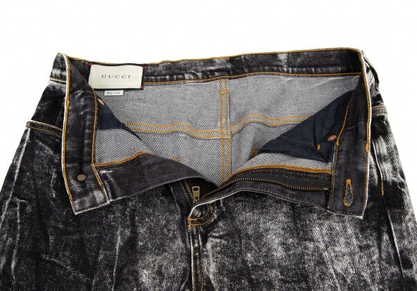 GUCCI Washed Black Denim Jeans Size 28
