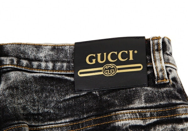 GUCCI Washed Black Denim Jeans Size 28