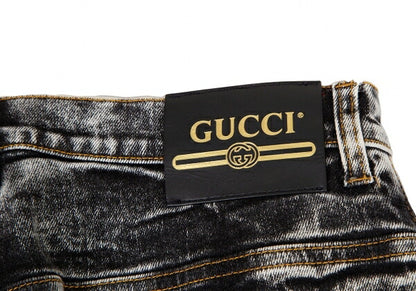 GUCCI Washed Black Denim Jeans Size 28