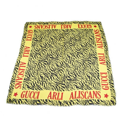 GUCCI ARLI ALISCANS Zebra Cotton Scarf