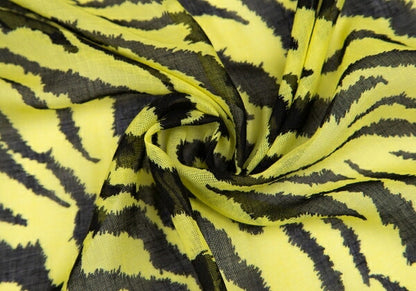 GUCCI ARLI ALISCANS Zebra Cotton Scarf