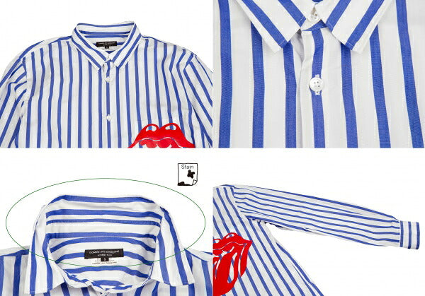 COMME des GARCONS HOMME PLUS Lip & Tongue Shirt White Size S