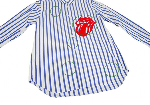 COMME des GARCONS HOMME PLUS Lip & Tongue Shirt White Size S