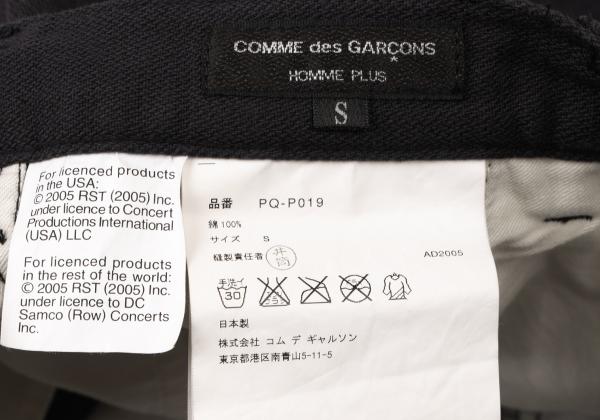 COMME des GARCONS HOMME PLUS 06SS Rolling Pants Black Size S