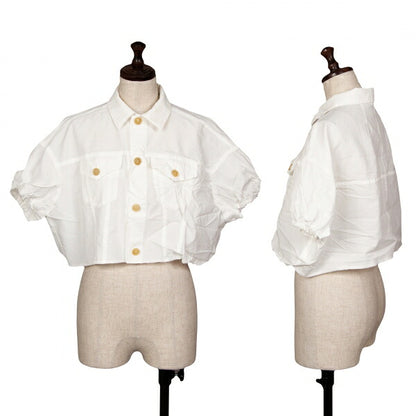 COMME des GARCONS Wrinkled Polyester Jacket White Size S