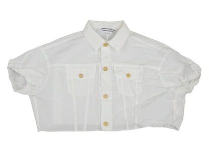 COMME des GARCONS Wrinkled Polyester Jacket White Size S