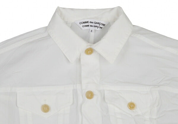 COMME des GARCONS Wrinkled Polyester Jacket White Size S