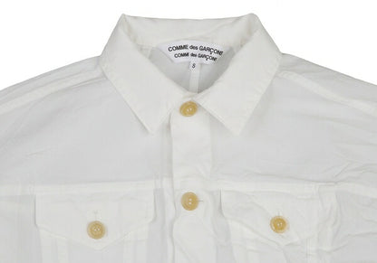 COMME des GARCONS Wrinkled Polyester Jacket White Size S