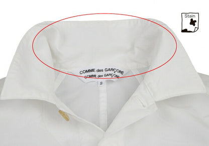 COMME des GARCONS Wrinkled Polyester Jacket White Size S