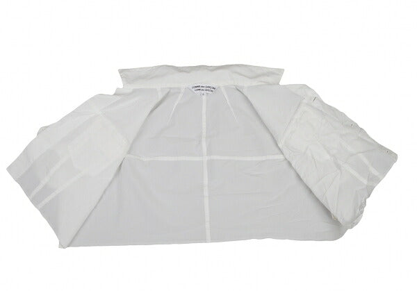 COMME des GARCONS Wrinkled Polyester Jacket White Size S