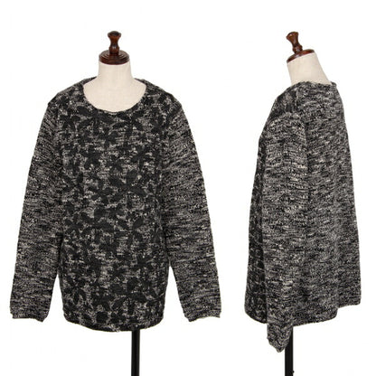 COMME des GARCONS 20AW Pigment Floral Sweater Black Size L
