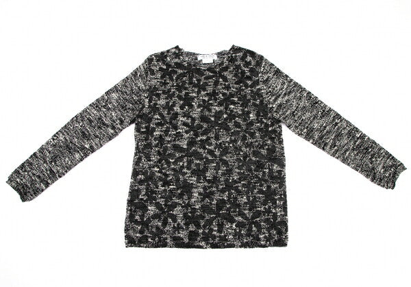 COMME des GARCONS 20AW Pigment Floral Sweater Black Size L