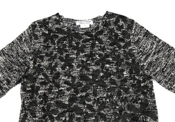COMME des GARCONS 20AW Pigment Floral Sweater Black Size L