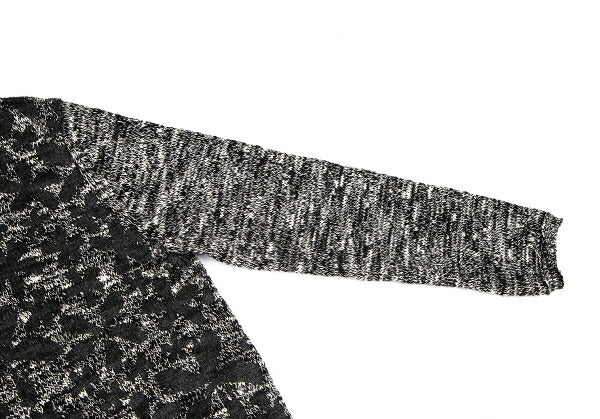 COMME des GARCONS 20AW Pigment Floral Sweater Black Size L