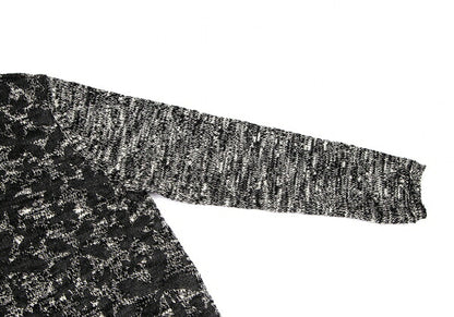 COMME des GARCONS 20AW Pigment Floral Sweater Black Size L