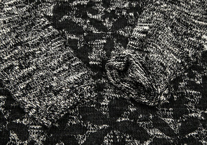 COMME des GARCONS 20AW Pigment Floral Sweater Black Size L