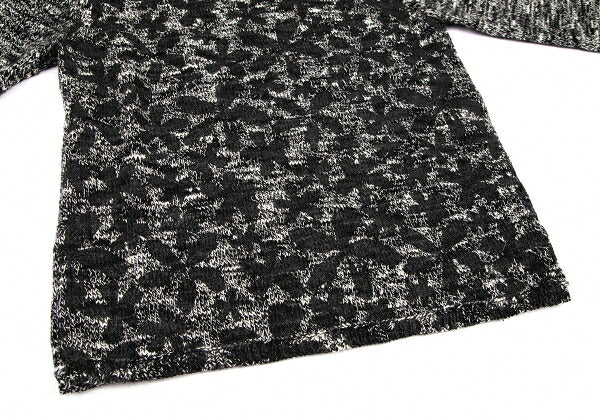 COMME des GARCONS 20AW Pigment Floral Sweater Black Size L
