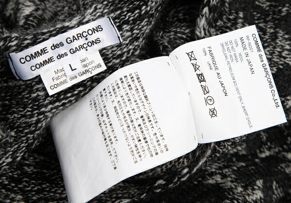 COMME des GARCONS 20AW Pigment Floral Sweater Black Size L
