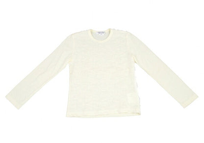COMME des GARCONS Frill Mesh Knit Sweater Cream Size M