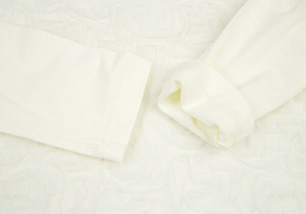 COMME des GARCONS Frill Mesh Knit Sweater Cream Size M