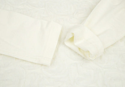 COMME des GARCONS Frill Mesh Knit Sweater Cream Size M