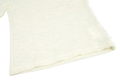 COMME des GARCONS Frill Mesh Knit Sweater Cream Size M