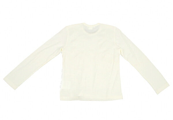 COMME des GARCONS Frill Mesh Knit Sweater Cream Size M
