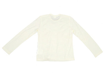 COMME des GARCONS Frill Mesh Knit Sweater Cream Size M