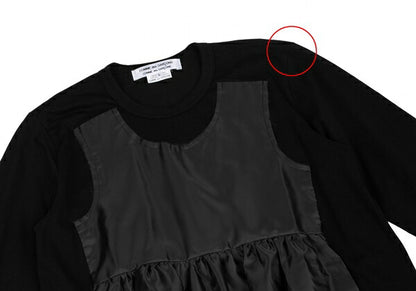 COMME des GARCONS FW18 Poly Hybrid Dress Black Size L