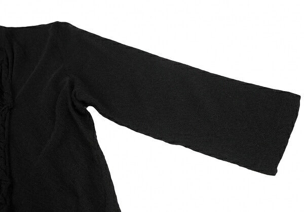 COMME des GARCONS Front Tucked Frill Sweater Black Size M