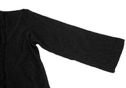 COMME des GARCONS Front Tucked Frill Sweater Black Size M