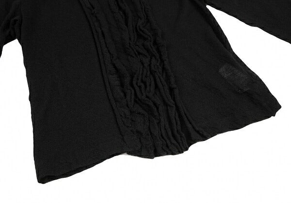 COMME des GARCONS Front Tucked Frill Sweater Black Size M