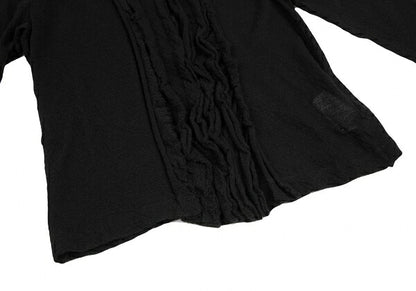 COMME des GARCONS Front Tucked Frill Sweater Black Size M