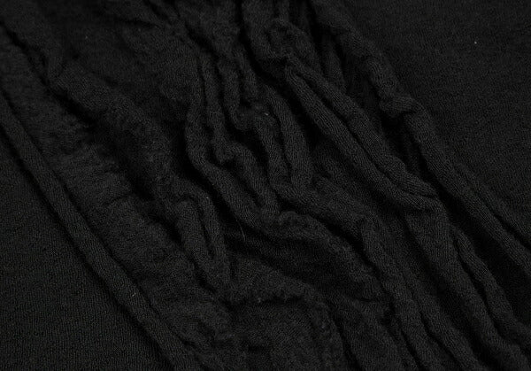 COMME des GARCONS Front Tucked Frill Sweater Black Size M