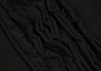 COMME des GARCONS Front Tucked Frill Sweater Black Size M