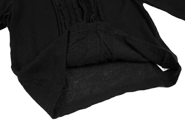 COMME des GARCONS Front Tucked Frill Sweater Black Size M