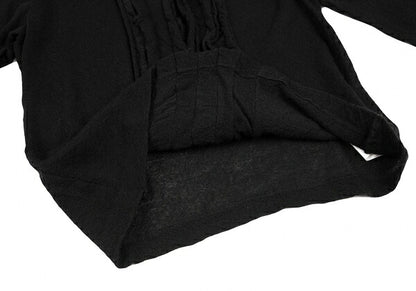 COMME des GARCONS Front Tucked Frill Sweater Black Size M