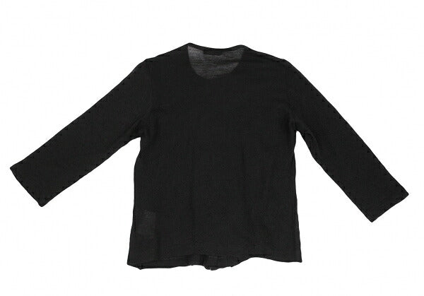 COMME des GARCONS Front Tucked Frill Sweater Black Size M