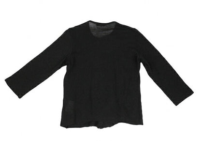 COMME des GARCONS Front Tucked Frill Sweater Black Size M