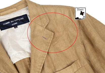 COMME des GARCONS HOMME Garment Dyed Jacket Beige Size S