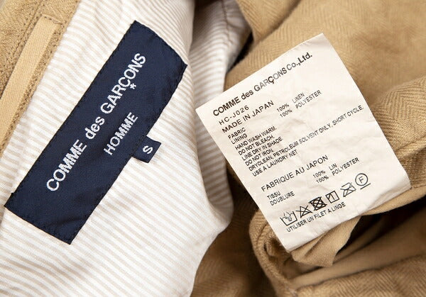 COMME des GARCONS HOMME Garment Dyed Jacket Beige Size S