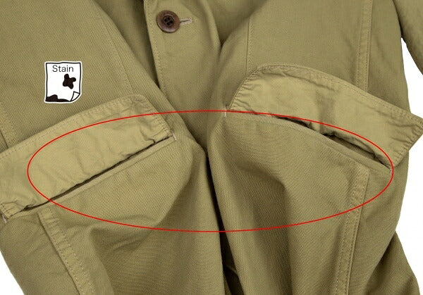 COMME des GARCONS HOMME Nylon Panelled Jacket Khaki Size M