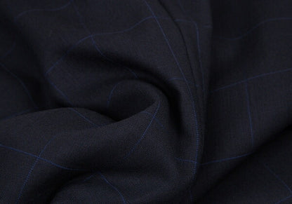 COMME des GARCONS HOMME DEUX Windowpane Jacket Navy Size M