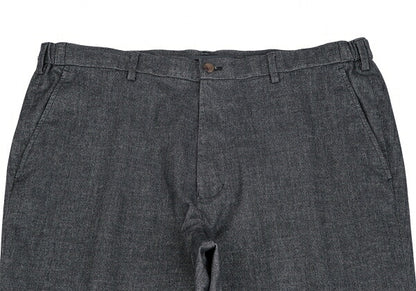Papas Stretch Oxford Italian Fabric Pants Navy Size 2X