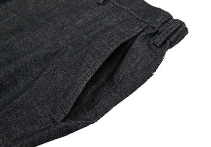 Papas Stretch Oxford Italian Fabric Pants Navy Size 2X