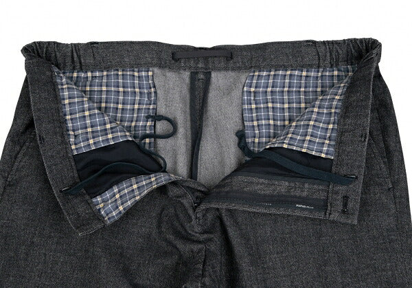 Papas Stretch Oxford Italian Fabric Pants Navy Size 2X