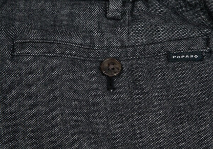 Papas Stretch Oxford Italian Fabric Pants Navy Size 2X